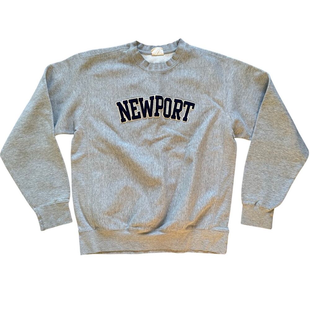 Vintage Newport Gray Oversize Sweatshirt Size Medium